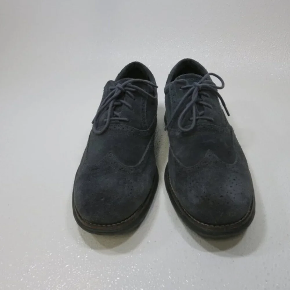 Rockport Wingtip Suede Leather Oxfords Casual Dress Men's Footwear Shoes 12